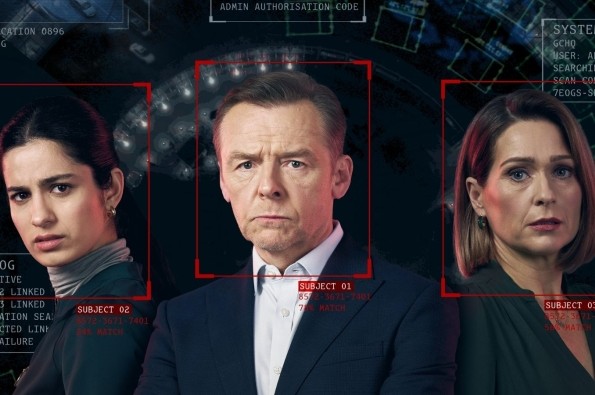 The Undeclared War TV series poster showing cyber-security analysts under digital surveillance amid hacking, intelligence and cyber warfare graphics.