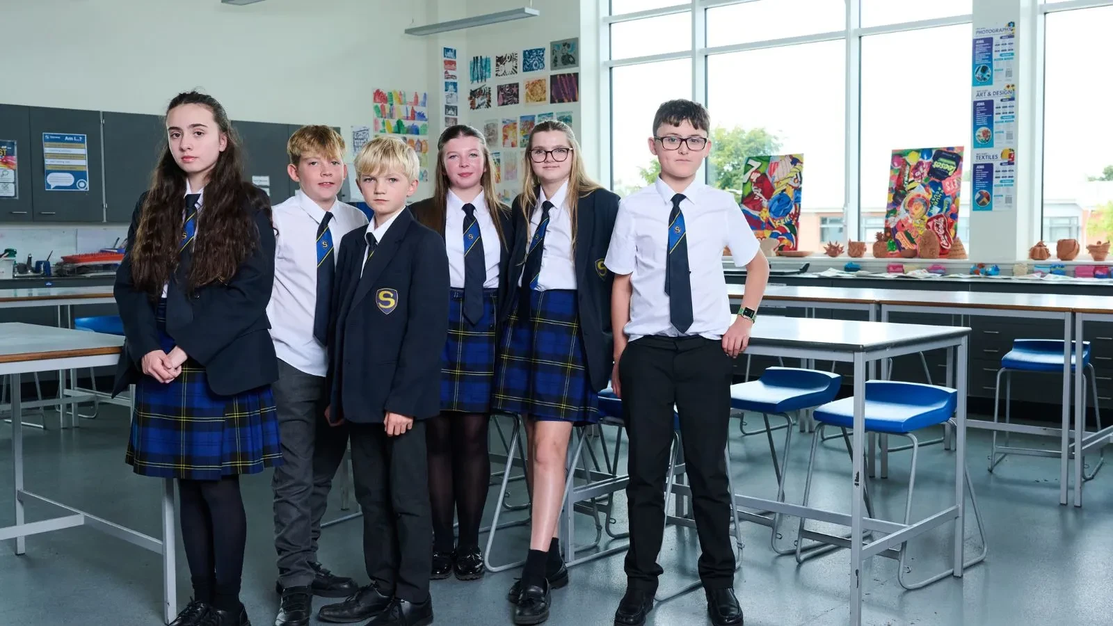Promotional image for the Channel 4 documentary series Swiped: The School That Banned Smartphones