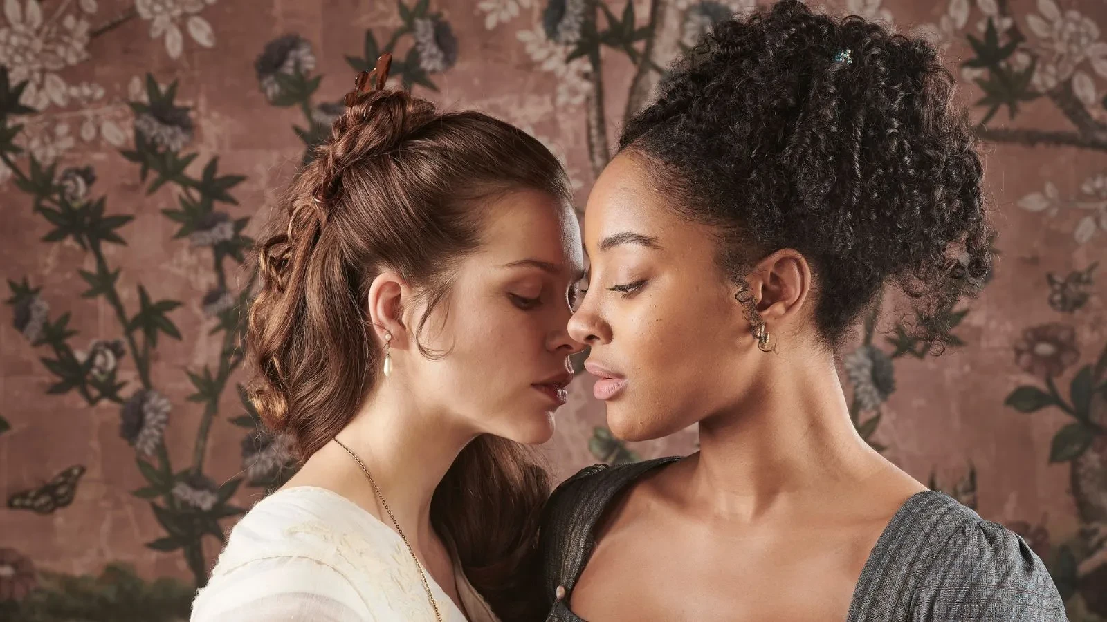 Promotional image for the drama series The Confessions of Frannie Langton, featuring Karla-Simone Spence and Sophie Cookson