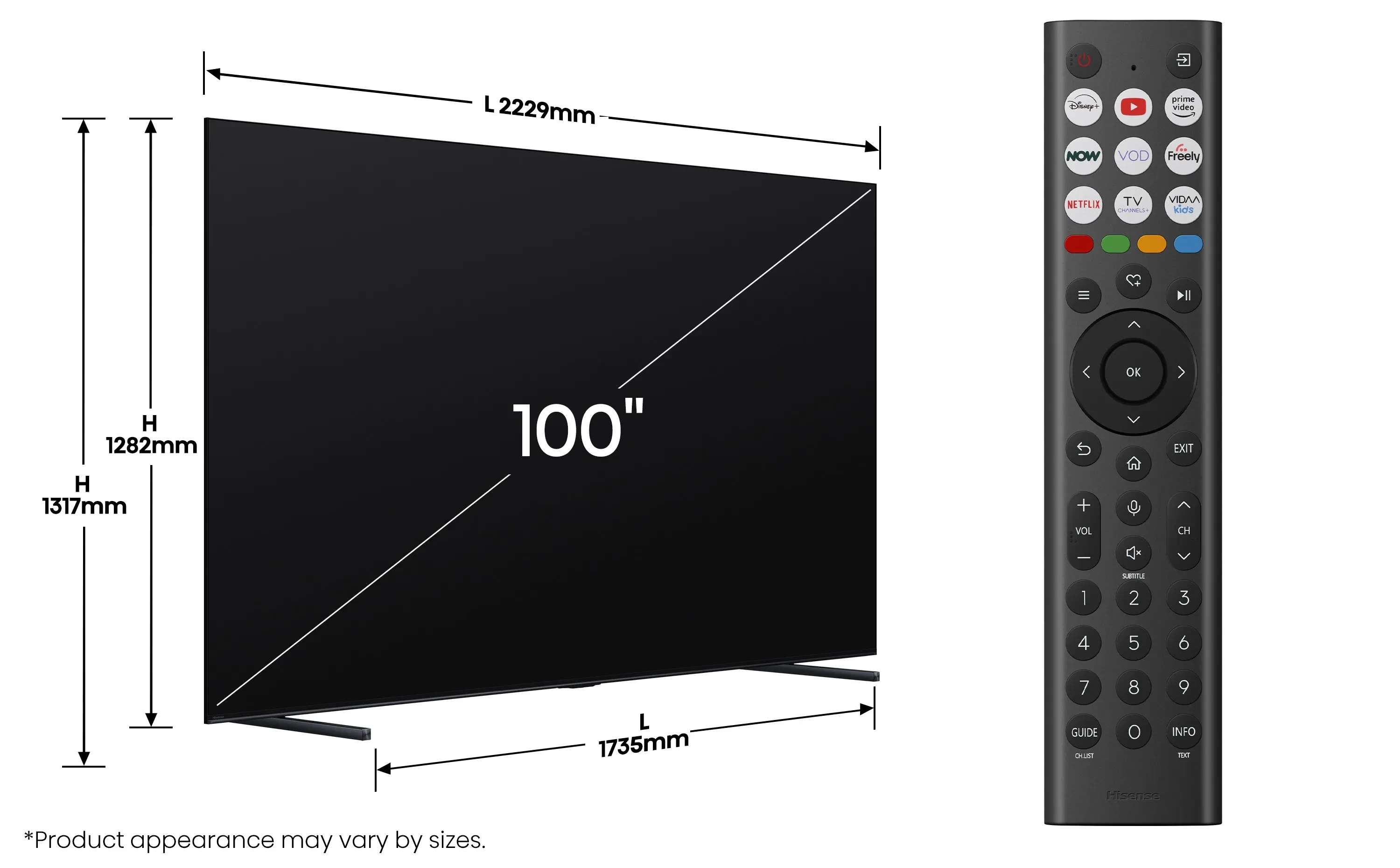 100U7Q size_remote
