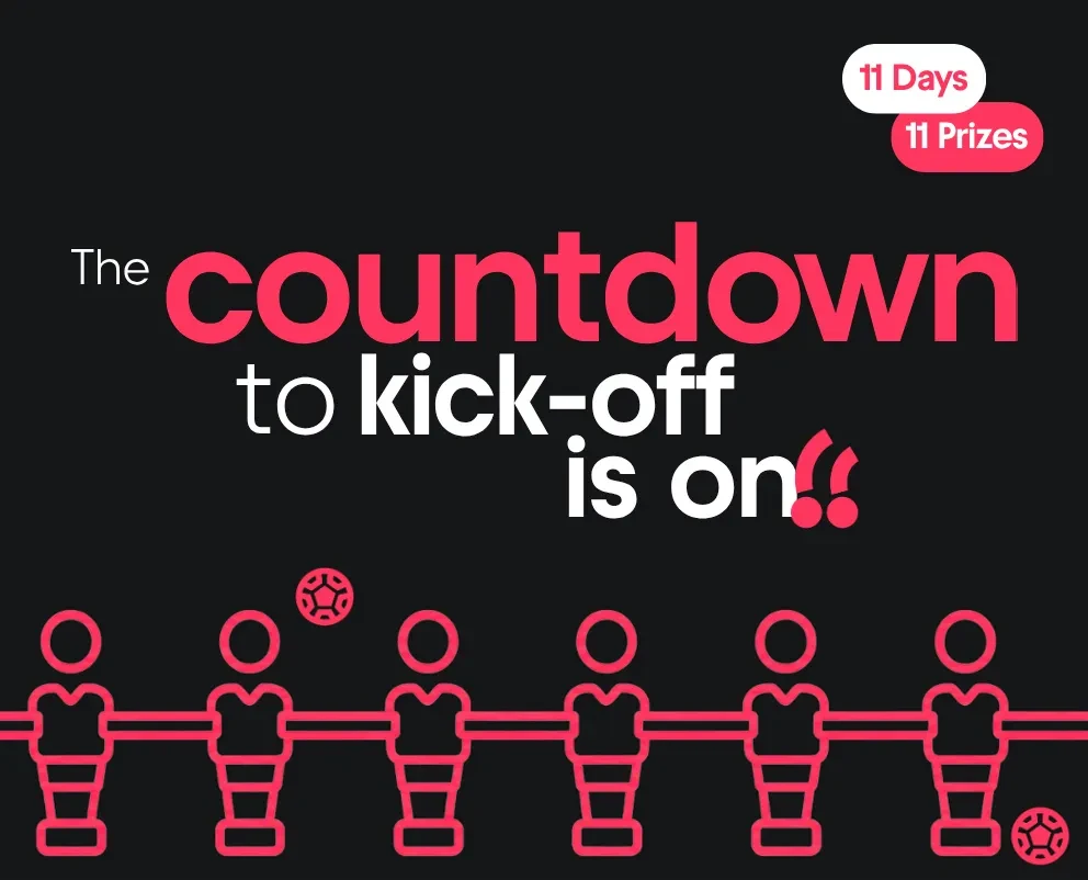 The countdown to kick-off is on!