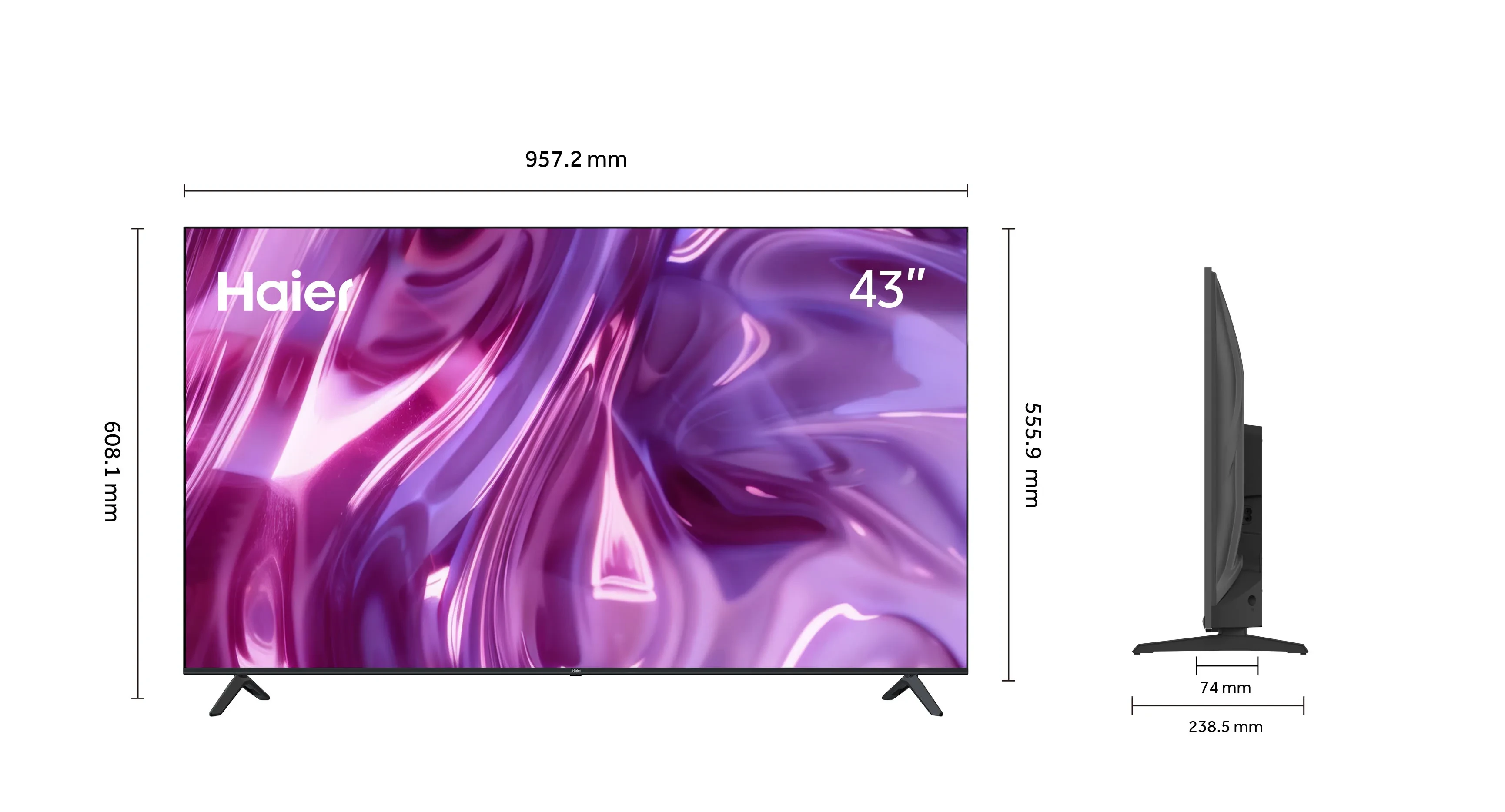 Haier_43_S80_size_side