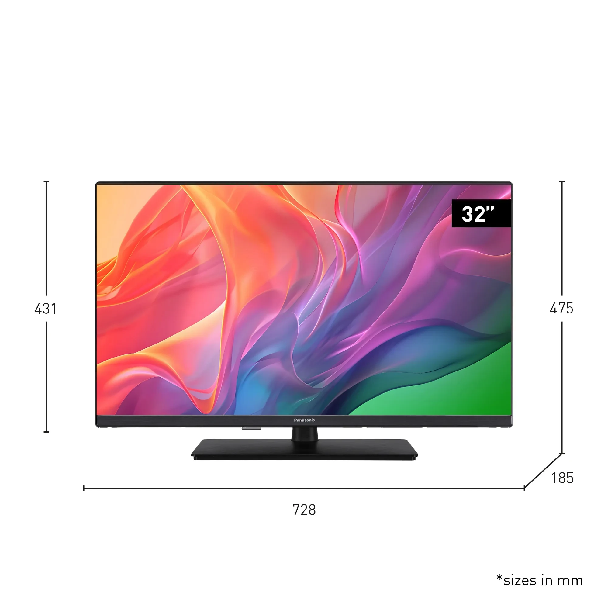 Panasonic 32S55A size