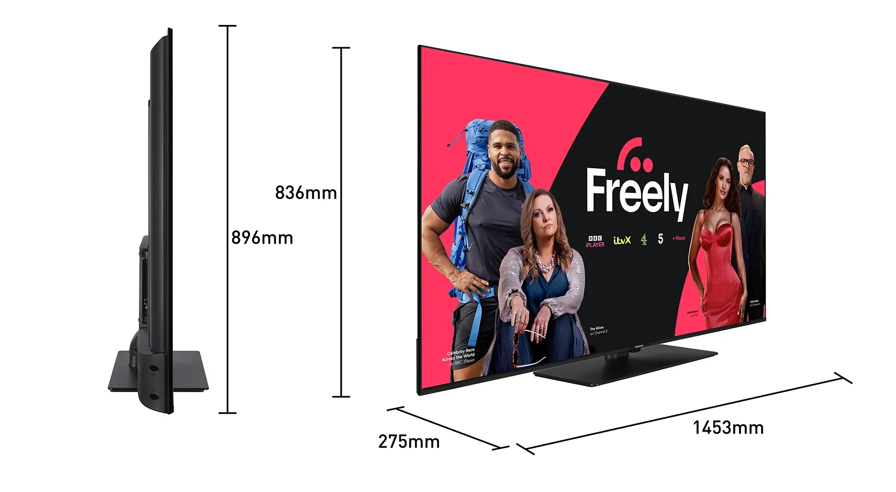 Panasonic 65W61A size