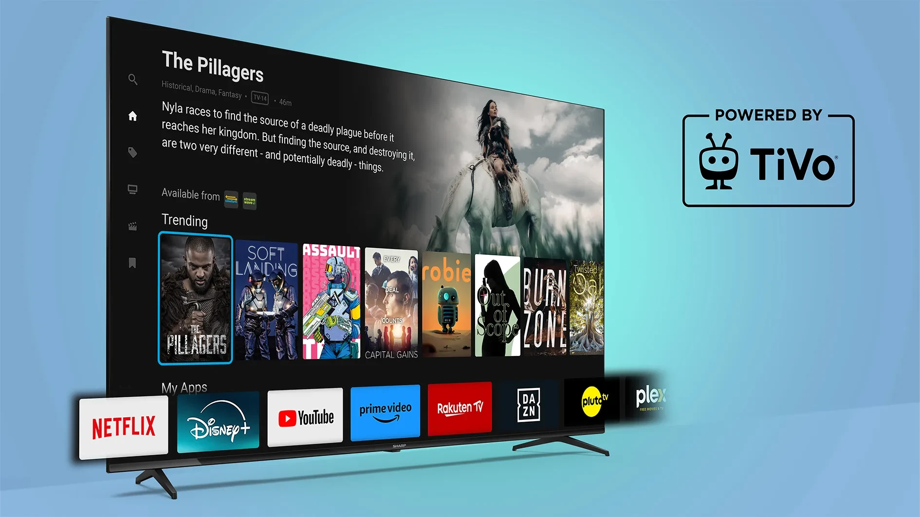 Sharp TiVo key feature