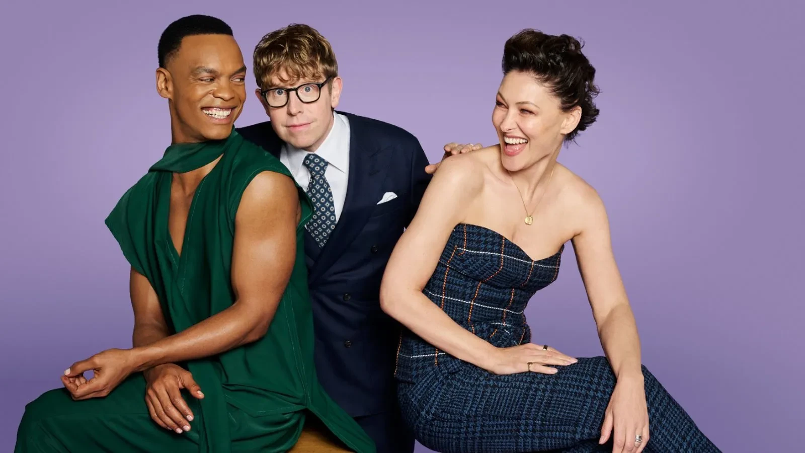 Strictly Come Dancing 2026 hosts Johannes Radebe, Josh Widdicombe and Emma Willis