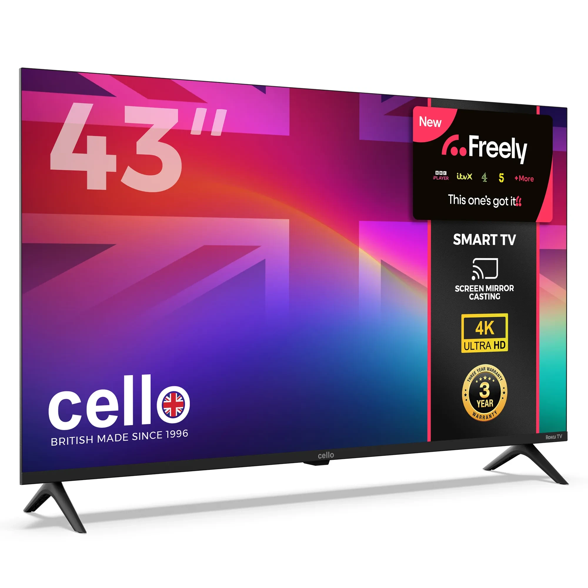 Cello C43RK4k side