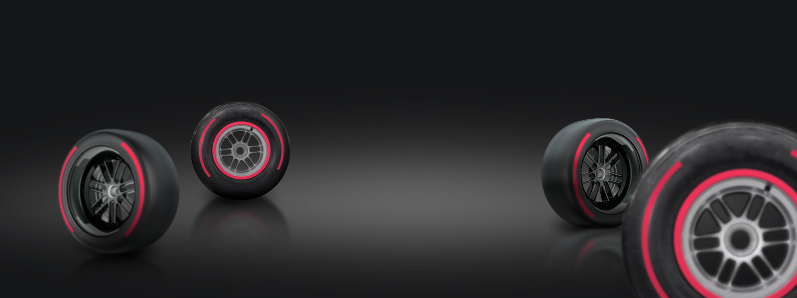 Formula One wheels in Freely brand style