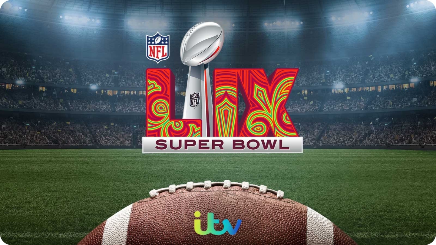 Super Bowl 59 2025 on ITV key art