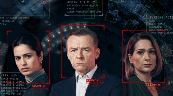 Promotional artwork for The Undeclared War featuring key characters against a digital surveillance and cybersecurity backdrop, highlighting themes of cyber conflict, intelligence operations and national security.