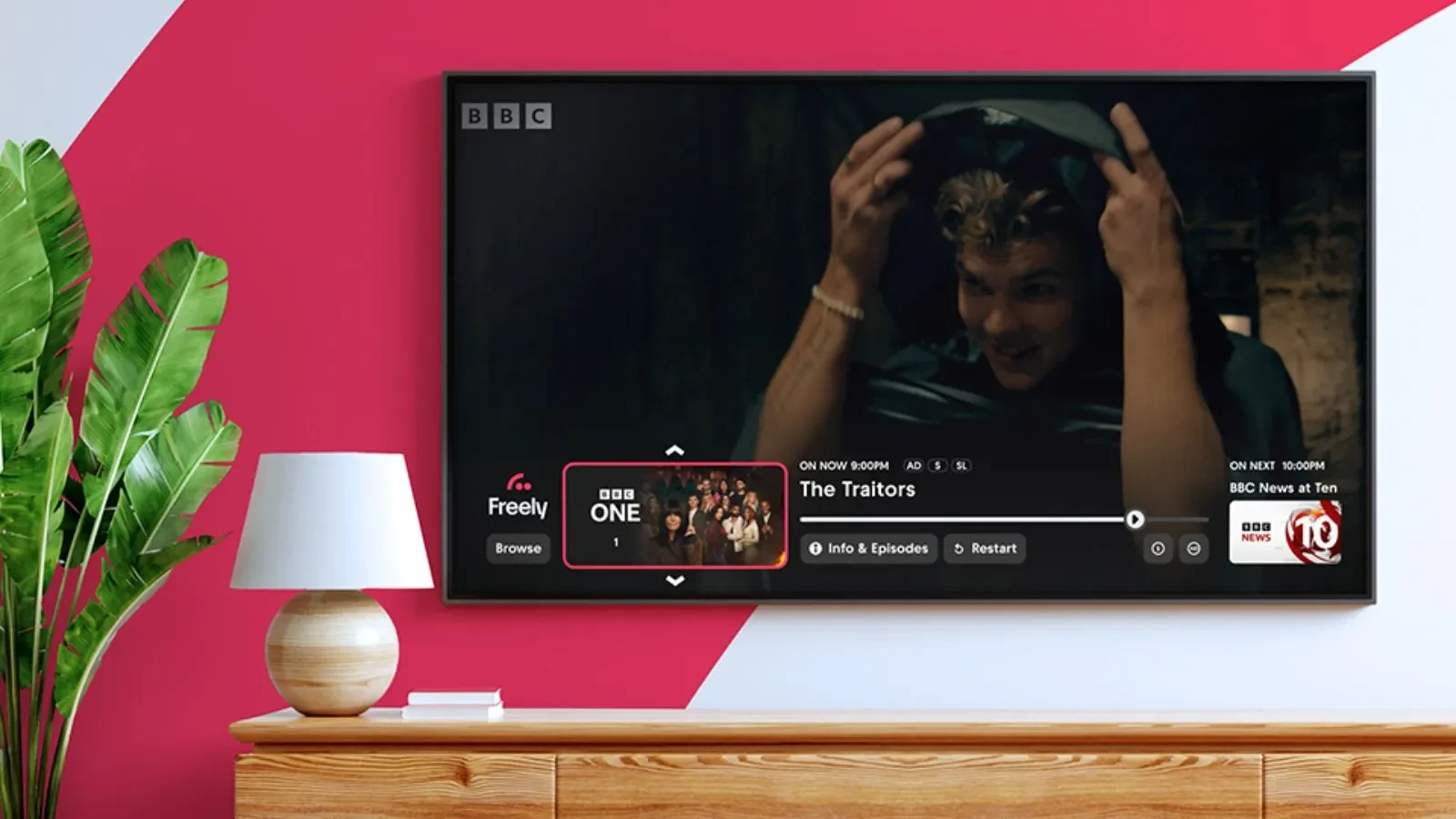 Freely brand TV MiniGuide lifestyle image