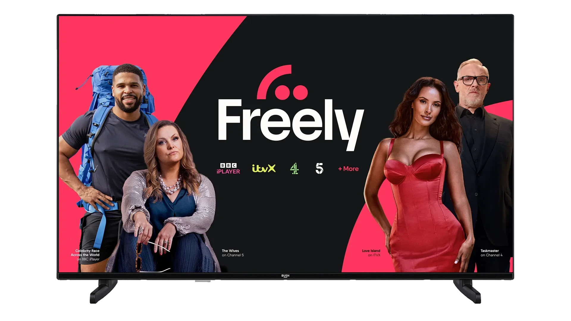 Bush QLED front Freely screenfill