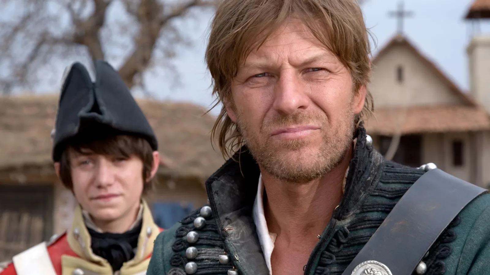 Sean Bean in old army uniform in Sharpe