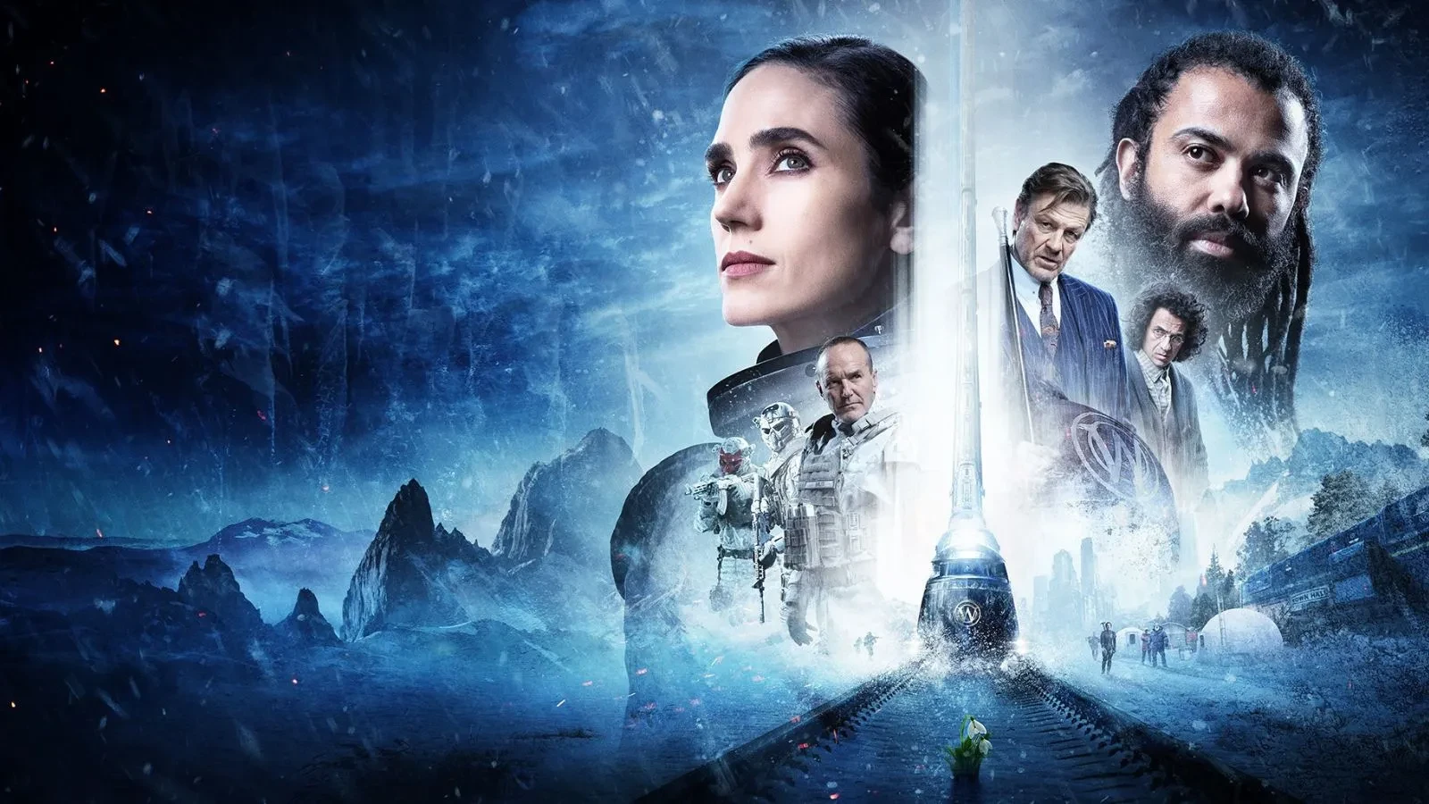 Jennifer Connelly, Sean Bean and Daveed Diggs in Snowpiercer