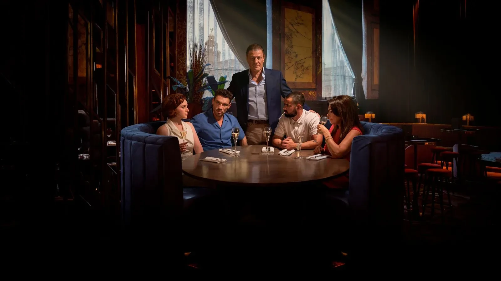 Hannah Onslo, James Nelson-Joyce, Sean Bean, Jack McMullen and Julie Graham in This City is Ours