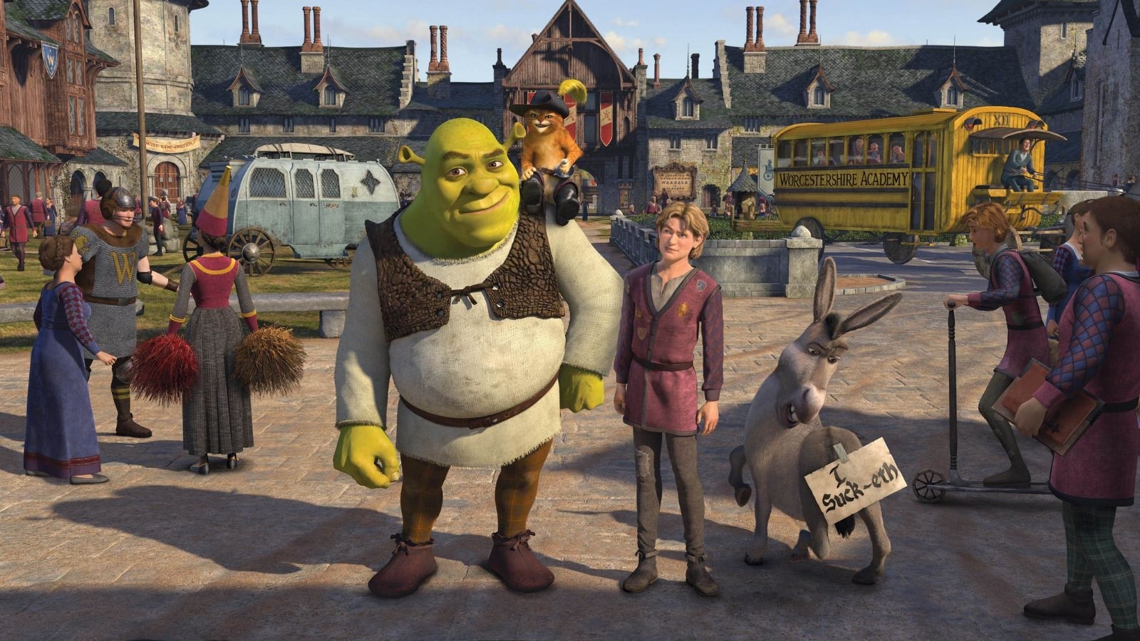 Shrek and Donkey in Shrek the Third