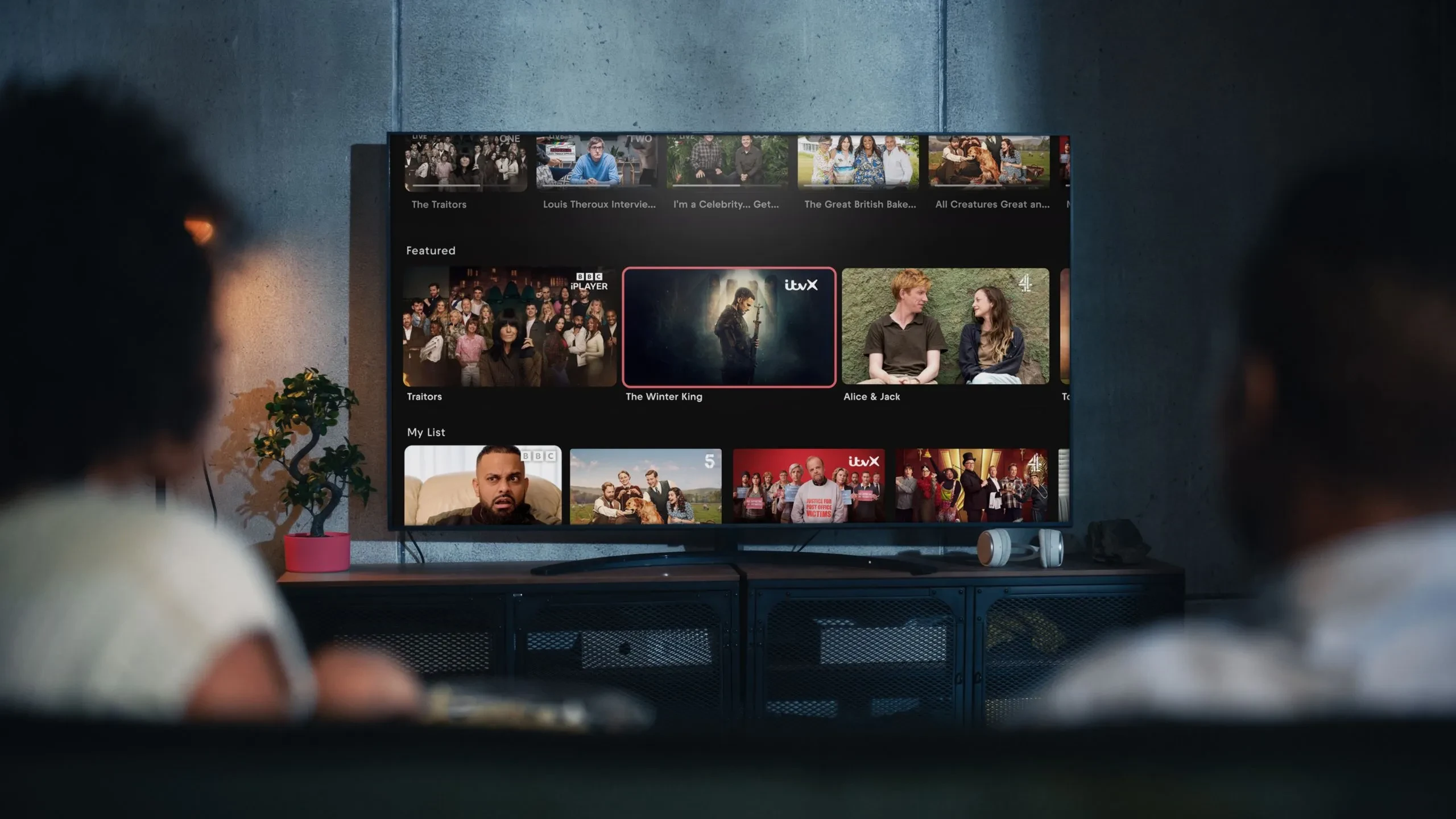 Freely Browse screen on TV 