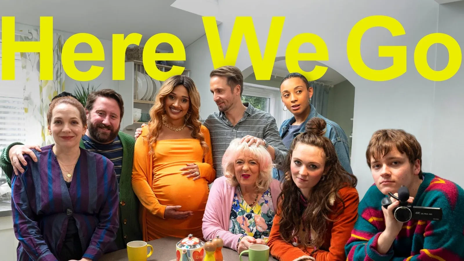 Jim Howick and Katherine Parkinson in season 3 of Here We Go