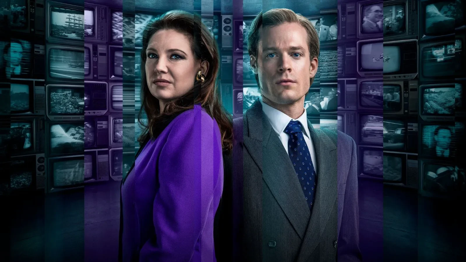 Sam Reid and Anna Torv in Newsreader