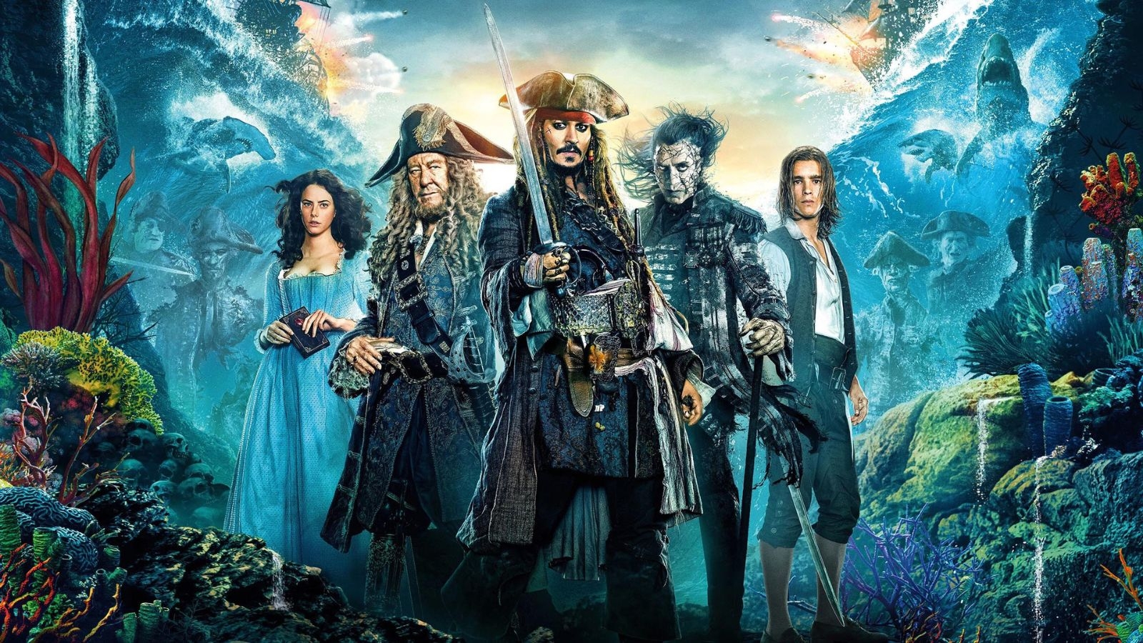 Johnny Deep in Pirates of The Caribbean Salazar's Revenge