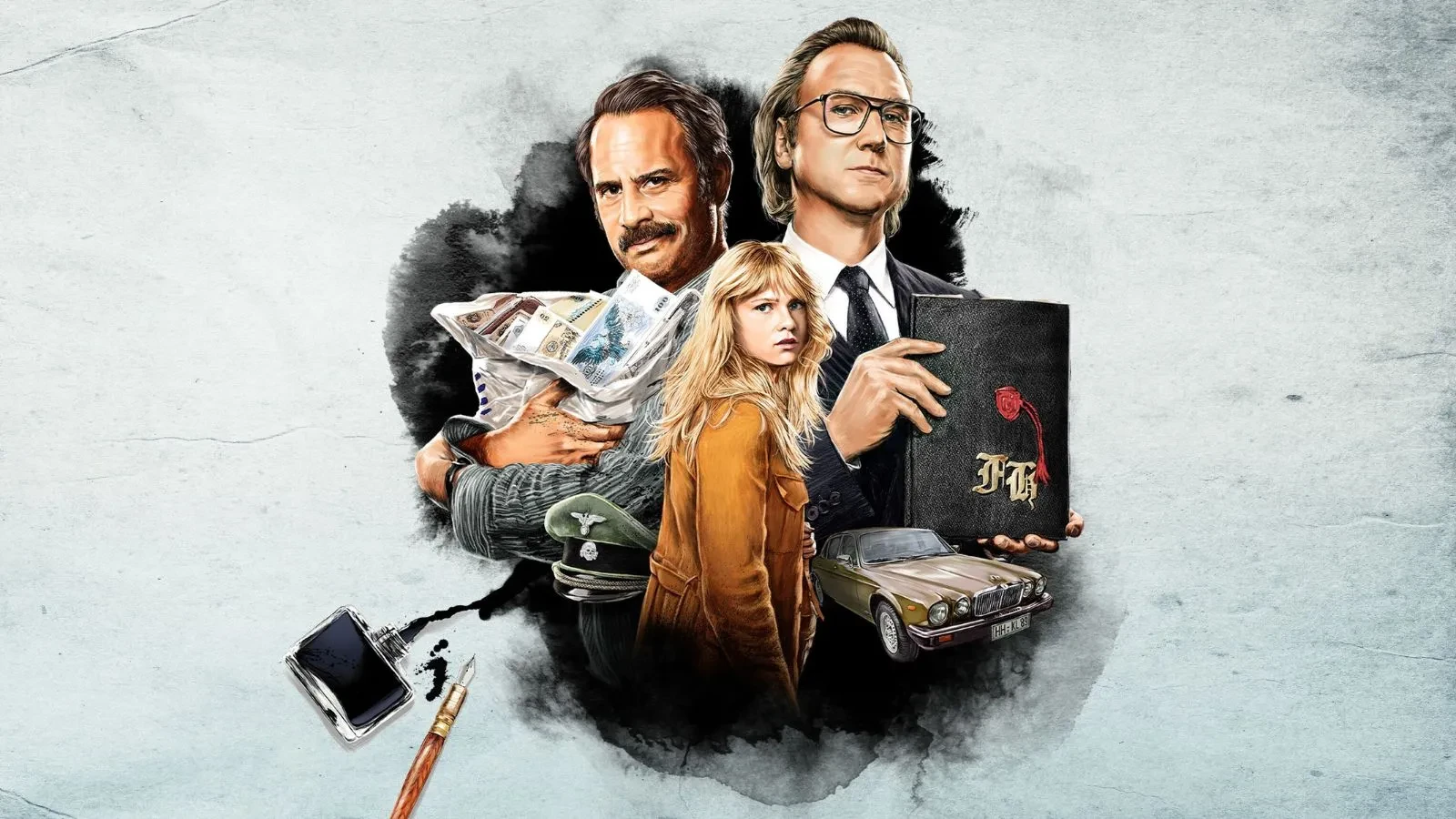 Lars Eidinger, Moritz Bleibtreu and Sinje Irslinger in Faking Hitler