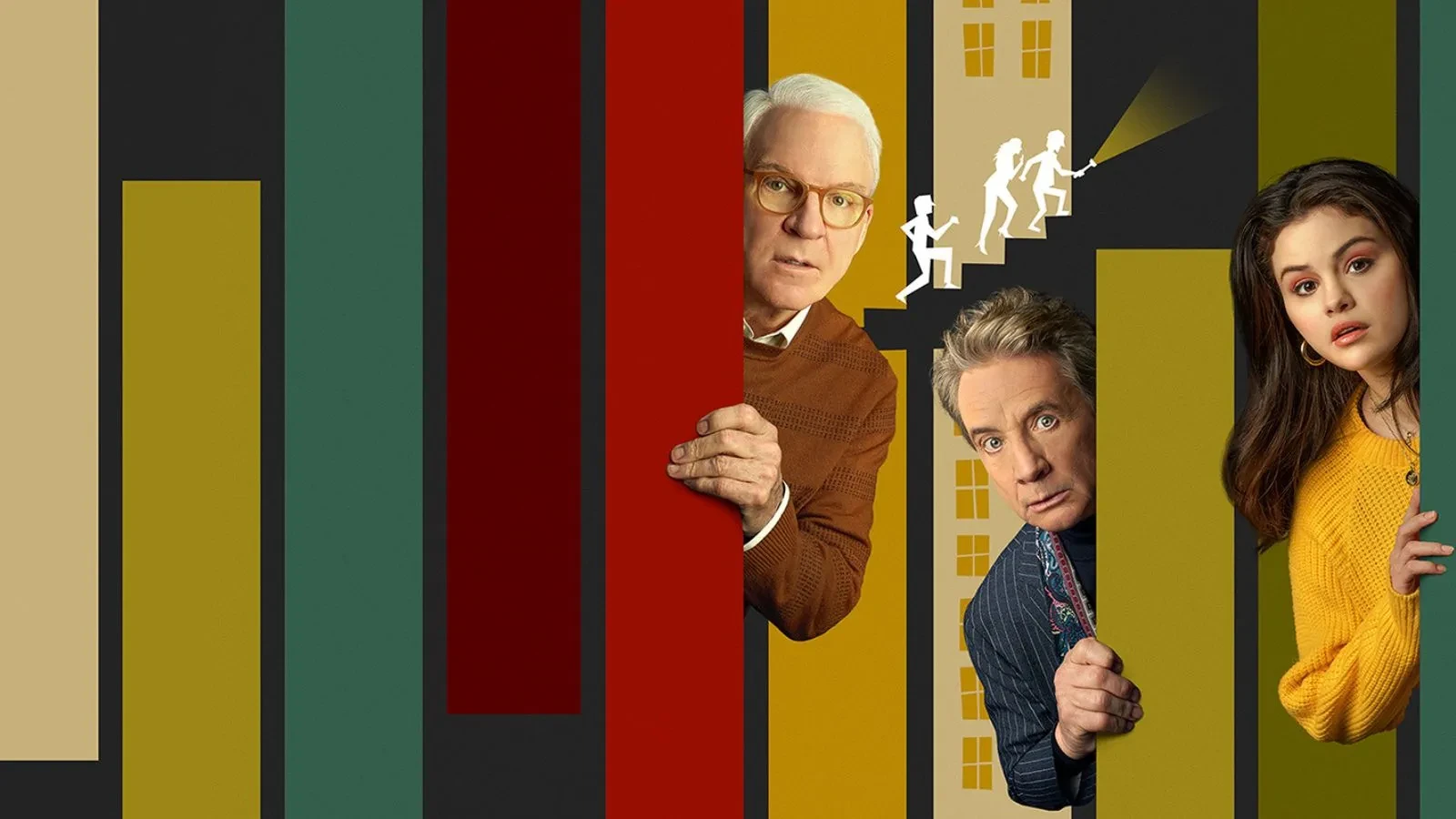 Steve Martin, Martin Short and Selena Gomez in Only Murders in the Building