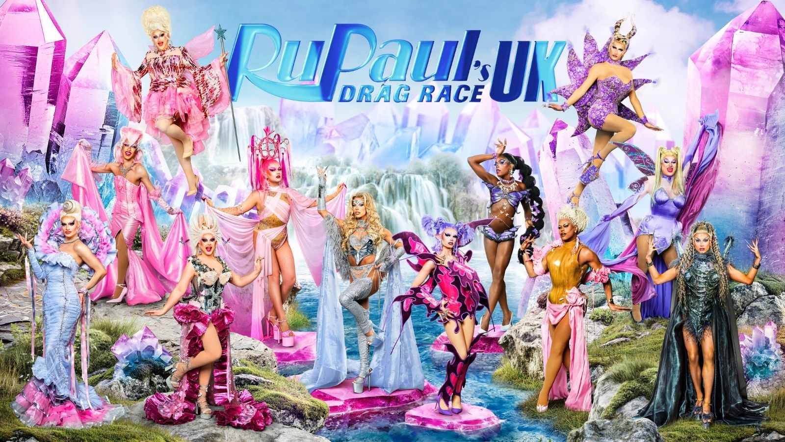 RuPaul, Michelle Visage, Alan Carr, and Graham Norton in Ru Paul's Drag Race UK