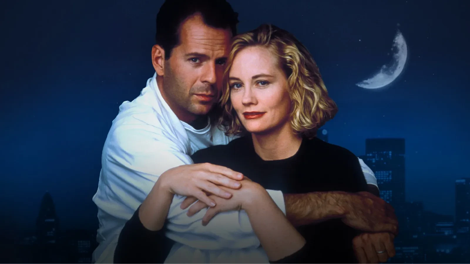 Moonlighting Bruce Willis and Cybill Shepard