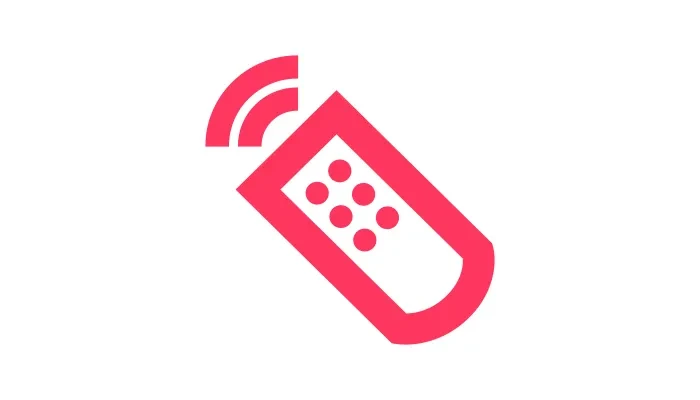 A TV remote icon