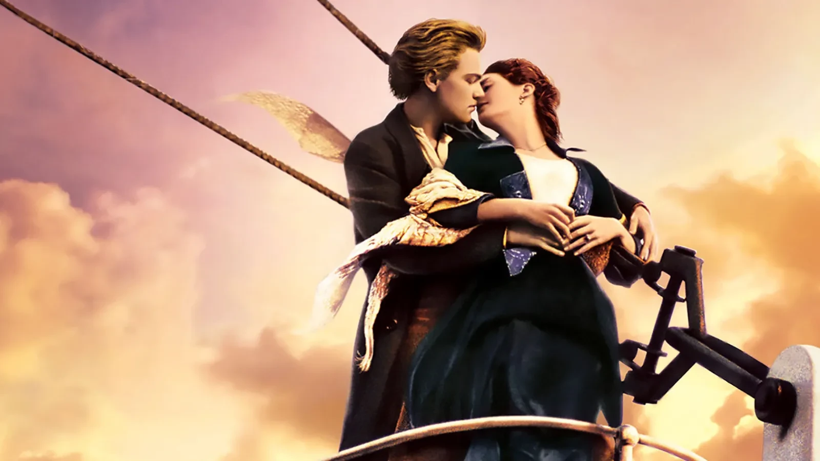 Leonardo Dicaprio and Kate Winslet stood on top of a boat in each others arms for the film Titanic